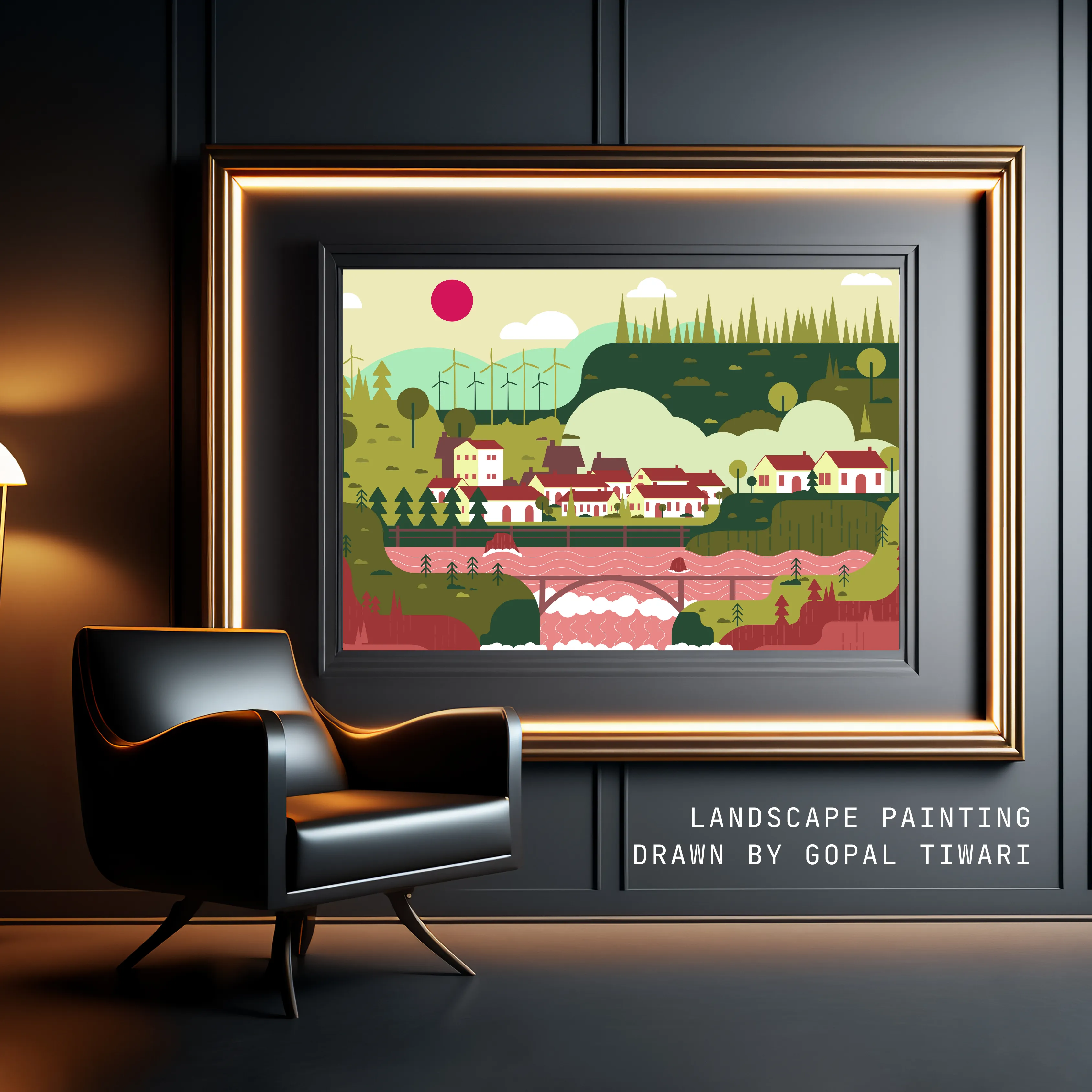 Digital Scenery Illustration